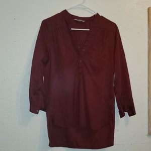 Burgundy blouse